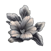 lindo elemento desenhado à mão de flores, perfeito para decorar o dia dos namorados ou o cartão do dia das mães. png