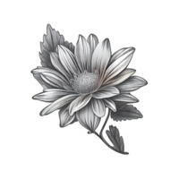 Cute flower hand drawn element, perfect for decorating  Valentine Day or Mother Day card. png