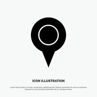 Geo location Location Map Pin solid Glyph Icon vector