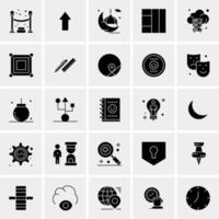 25 iconos de negocios universales vector ilustración de icono creativo para usar en proyectos relacionados con la web y dispositivos móviles