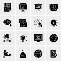 16 Universal Business Icons Vector Creative Icon Illustration to use in web and Mobile Related project