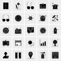 25 iconos de negocios universales vector ilustración de icono creativo para usar en proyectos relacionados con la web y dispositivos móviles