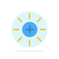 Brightness Interface Ui User Abstract Circle Background Flat color Icon vector