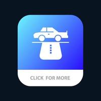 Advantage Authority Car Carpet Comfort Mobile App Button Android and IOS Glyph Version vector