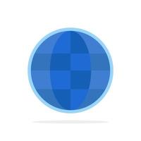 World Globe Map Internet Abstract Circle Background Flat color Icon vector