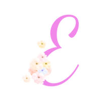 Valentine  Alphabet, 14 February, Floral Letter Design png