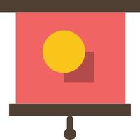 Device Education Projector School  Flat Color Icon Vector icon banner Template