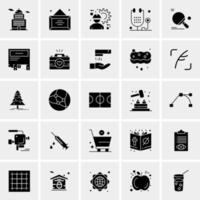 25 iconos de negocios universales vector ilustración de icono creativo para usar en proyectos relacionados con la web y dispositivos móviles