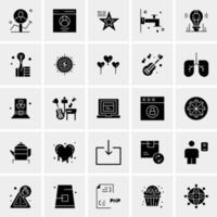 25 iconos de negocios universales vector ilustración de icono creativo para usar en proyectos relacionados con la web y dispositivos móviles