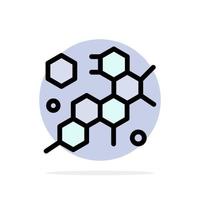 Cell Molecule Science Abstract Circle Background Flat color Icon vector