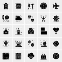 25 iconos de negocios universales vector ilustración de icono creativo para usar en proyectos relacionados con la web y dispositivos móviles