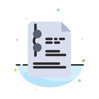 File Document School Education Abstract Flat Color Icon Template vector