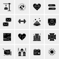 16 Universal Business Icons Vector Creative Icon Illustration to use in web and Mobile Related project