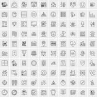 100 Business Icons for web and Print Material vector