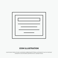 Education File Note Line Icon Vector