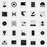 25 iconos de negocios universales vector ilustración de icono creativo para usar en proyectos relacionados con la web y dispositivos móviles