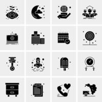 16 Universal Business Icons Vector Creative Icon Illustration to use in web and Mobile Related project