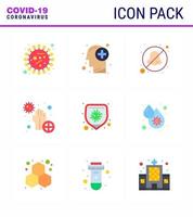 COVID19 corona virus contamination prevention Blue icon 25 pack such as bacteria disease human dirty avoid viral coronavirus 2019nov disease Vector Design Elements