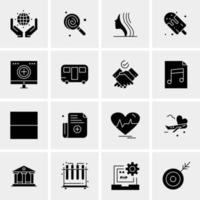 16 Universal Business Icons Vector Creative Icon Illustration to use in web and Mobile Related project