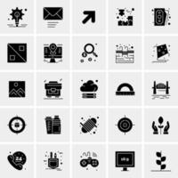 25 iconos de negocios universales vector ilustración de icono creativo para usar en proyectos relacionados con la web y dispositivos móviles