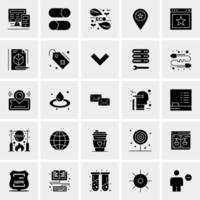 25 iconos de negocios universales vector ilustración de icono creativo para usar en proyectos relacionados con la web y dispositivos móviles