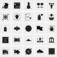 25 iconos de negocios universales vector ilustración de icono creativo para usar en proyectos relacionados con la web y dispositivos móviles