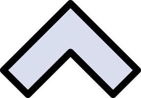Arrow Up Forward  Flat Color Icon Vector icon banner Template