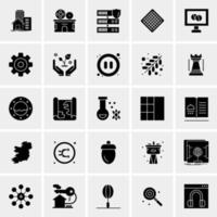 25 iconos de negocios universales vector ilustración de icono creativo para usar en proyectos relacionados con la web y dispositivos móviles