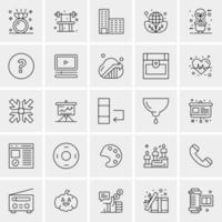 25 Universal Business Icons Vector Creative Icon Illustration to use in web and Mobile Related project