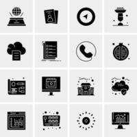 16 Universal Business Icons Vector Creative Icon Illustration to use in web and Mobile Related project