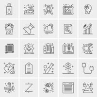 25 Universal Business Icons Vector Creative Icon Illustration to use in web and Mobile Related project