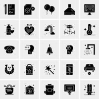 25 iconos de negocios universales vector ilustración de icono creativo para usar en proyectos relacionados con la web y dispositivos móviles