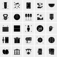 25 iconos de negocios universales vector ilustración de icono creativo para usar en proyectos relacionados con la web y dispositivos móviles