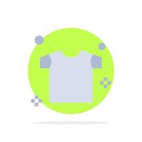 Clothes Drying Shirt Abstract Circle Background Flat color Icon vector