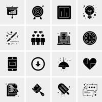 16 Universal Business Icons Vector Creative Icon Illustration to use in web and Mobile Related project