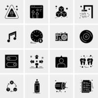 16 Universal Business Icons Vector Creative Icon Illustration to use in web and Mobile Related project