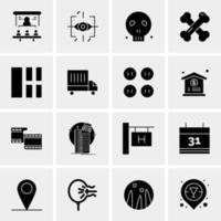 16 Universal Business Icons Vector Creative Icon Illustration to use in web and Mobile Related project