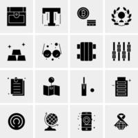 16 Universal Business Icons Vector Creative Icon Illustration to use in web and Mobile Related project