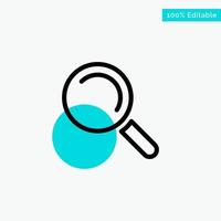 Find Search View turquoise highlight circle point Vector icon