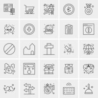 25 Universal Business Icons Vector Creative Icon Illustration to use in web and Mobile Related project