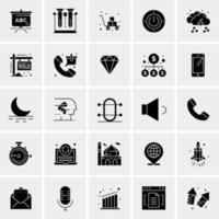 25 iconos de negocios universales vector ilustración de icono creativo para usar en proyectos relacionados con la web y dispositivos móviles