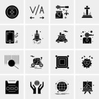 16 Universal Business Icons Vector Creative Icon Illustration to use in web and Mobile Related project