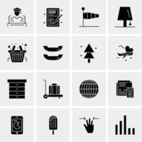 16 Universal Business Icons Vector Creative Icon Illustration to use in web and Mobile Related project