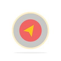 Map Navigation Location Abstract Circle Background Flat color Icon vector