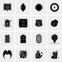 16 Universal Business Icons Vector Creative Icon Illustration to use in web and Mobile Related project