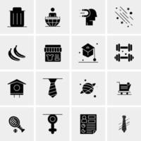 16 Universal Business Icons Vector Creative Icon Illustration to use in web and Mobile Related project