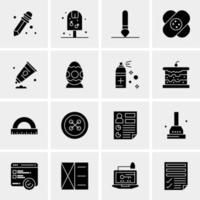 16 Universal Business Icons Vector Creative Icon Illustration to use in web and Mobile Related project