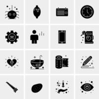 16 Universal Business Icons Vector Creative Icon Illustration to use in web and Mobile Related project