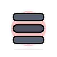 List Task Text Abstract Circle Background Flat color Icon vector
