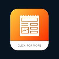 Document Basic Ui Picture Mobile App Button Android and IOS Glyph Version vector